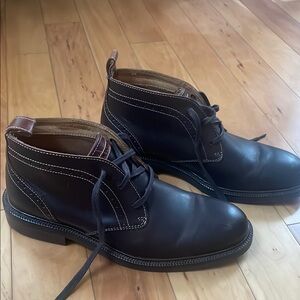Johnson & Murphy brown leather dress boots